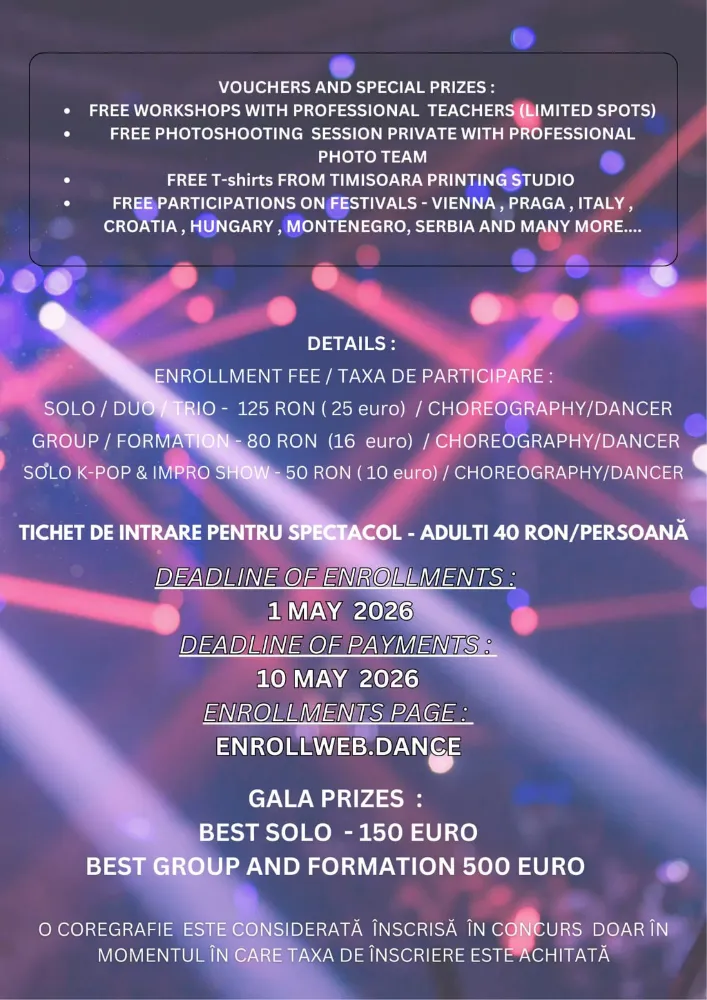 European Dance Cup - 16-17 Mai - Hotel Senator